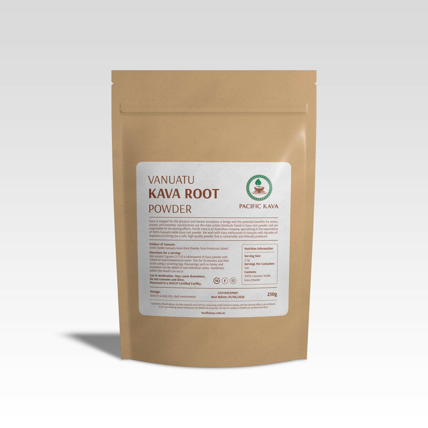 Vanuatu Borogoru Noble Kava Powder.