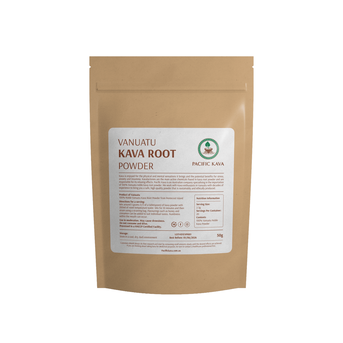 Vanuatu Borogoru Noble Kava Powder - Pacific Kava