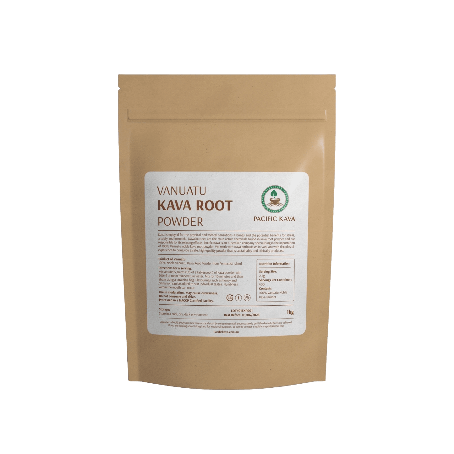 Vanuatu Borogoru Noble Kava Powder - Pacific Kava