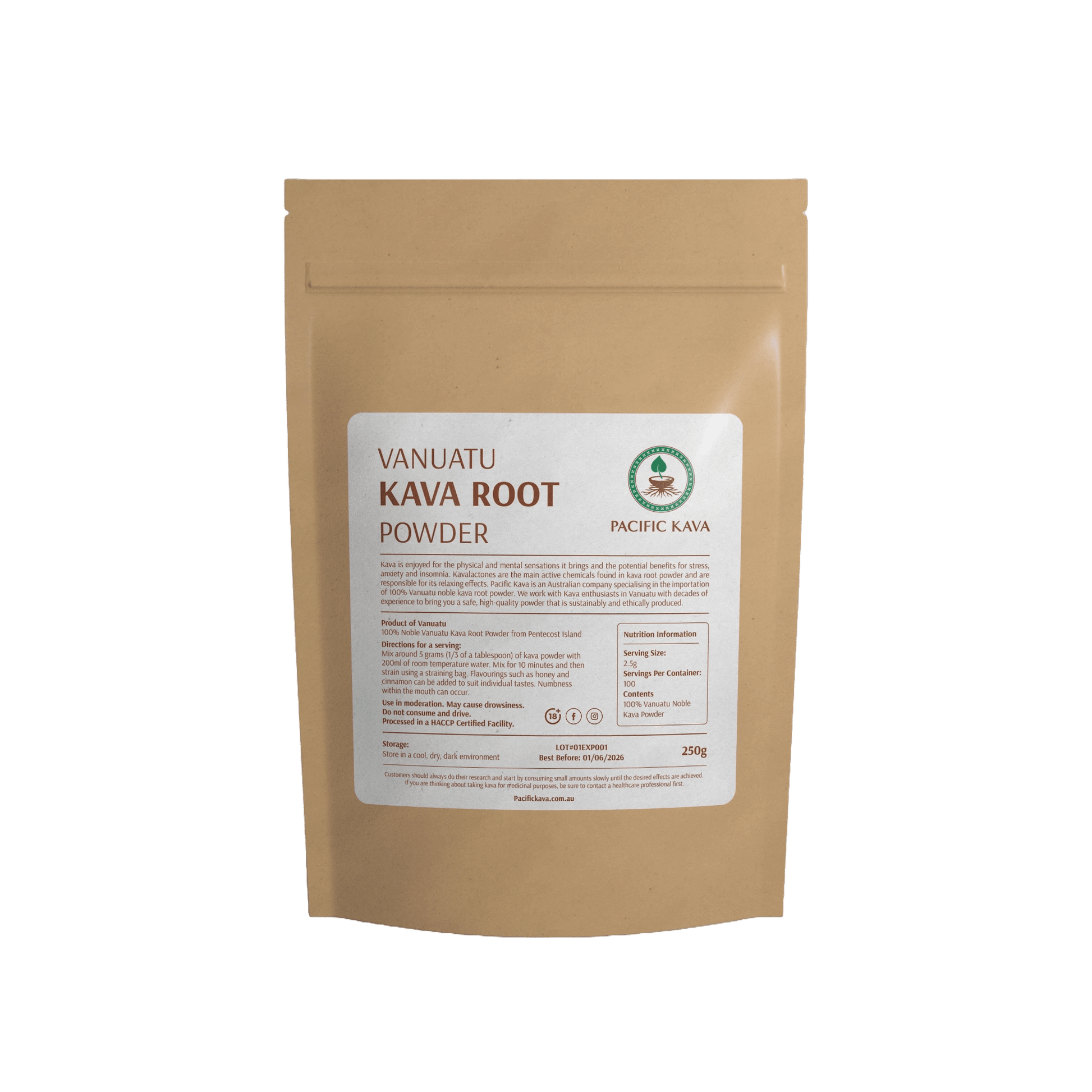 Vanuatu Borogoru Noble Kava Powder - Pacific Kava