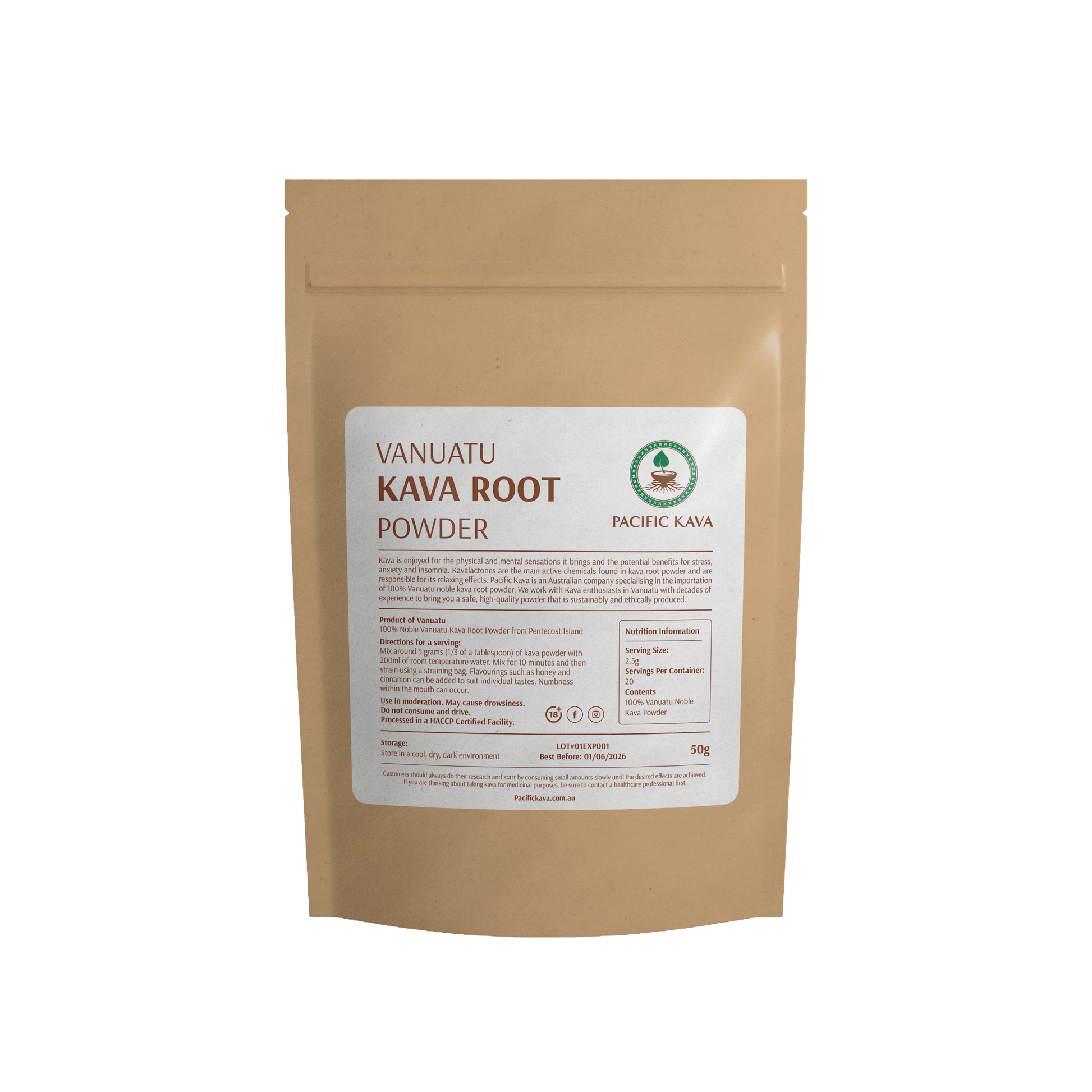 Vanuatu Borogoru Noble Kava Powder - Pacific Kava